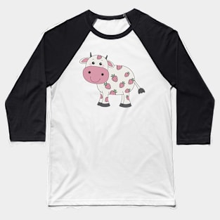 Strawberry Cow NoText Baseball T-Shirt